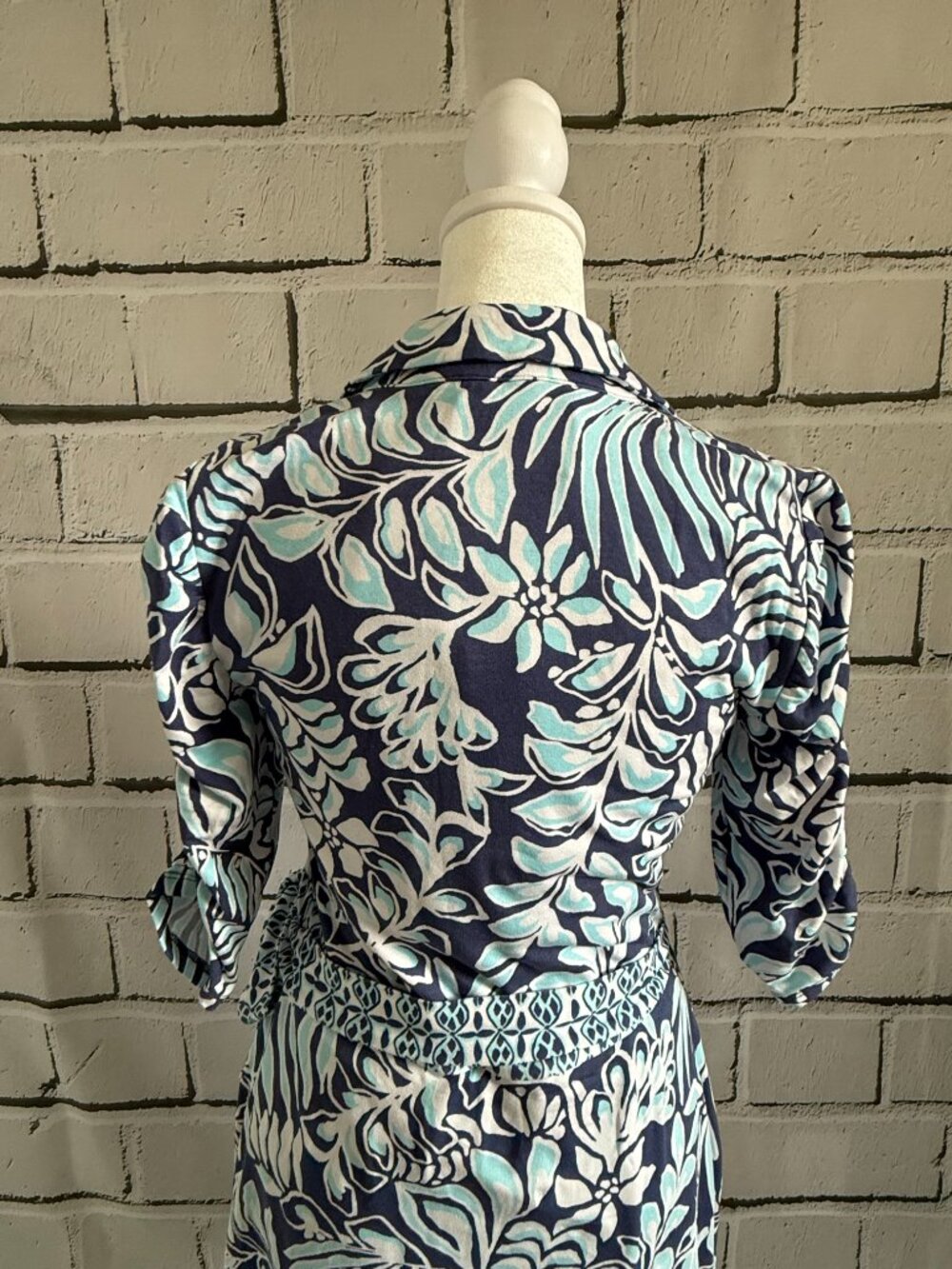 NWT Lilly Pulitzer Sugartown Skort Dress Blue Floral Built-In Shorts Size S - Picture 8 of 14